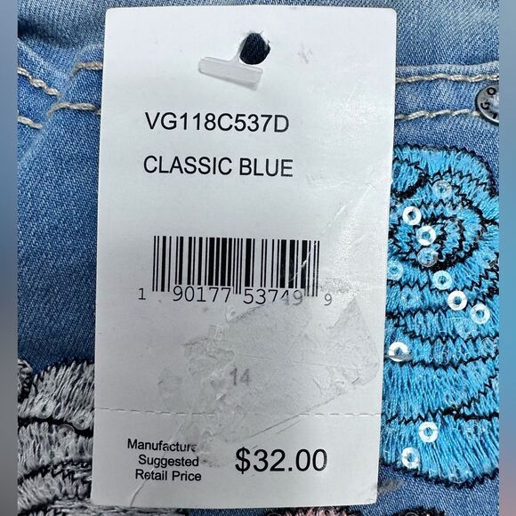 VIGOSS Chelsea Stretch Denim Shorts SIZE 14 - Picture 11 of 11